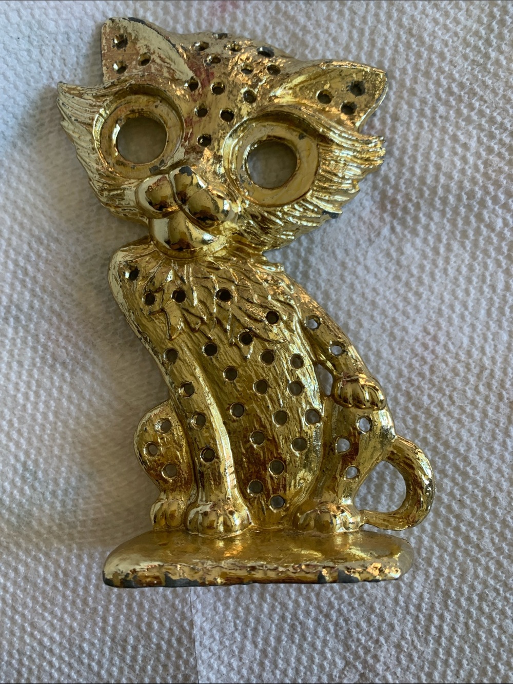 Vintage Torino Metal Cat Earring Holder